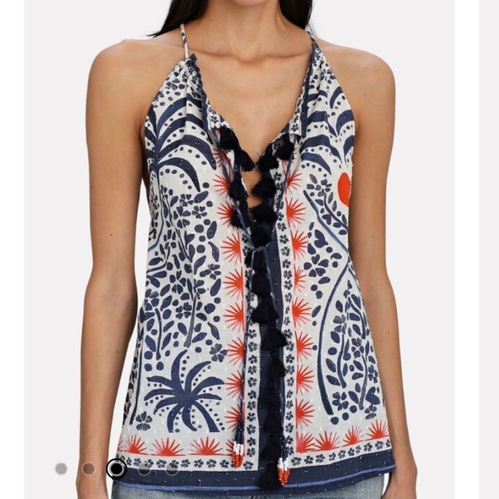 Farm Rio XS FARM RIO
Afternoon Breeze Tassel Fil Coupé Blouse